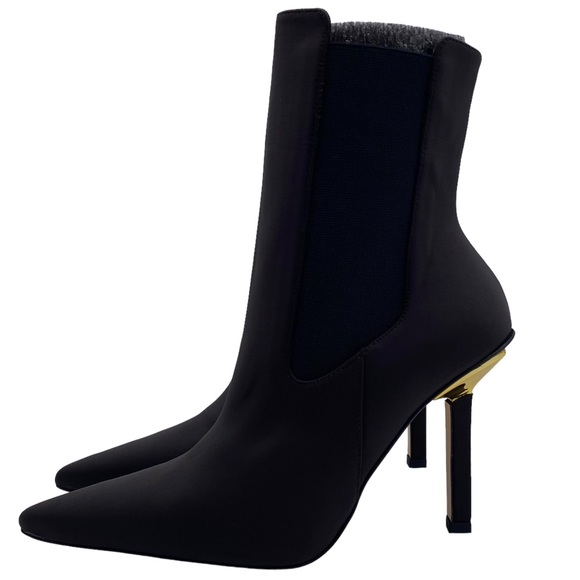 Good American Shoes - Good American Boot High Kickstand Chocolate Brown Neoprene Leather Sole Size 9